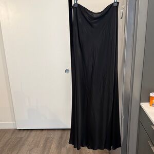 DISSH Satin finish Black Maxi Skirt